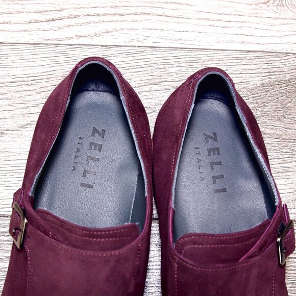 *NIB* $495 Nordstrom ZELLI Italia 11.5 M Bordo Goatskin Suede * add $15 Trees main image 14